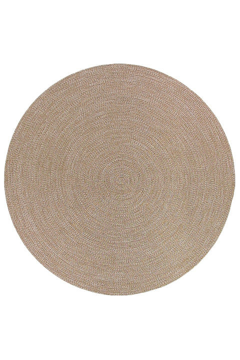 SEASONS STRIPE NATURAL BEIGE ROUND