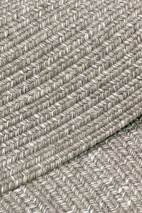 SEASONS STRIPE NAT GREY ROUND