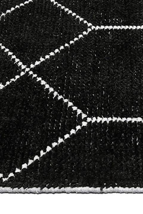 DISTRESSED GEOMETRICS BLACK